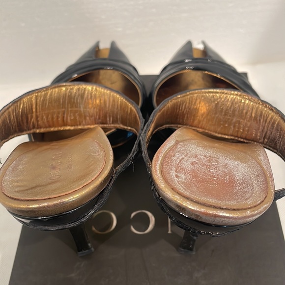 Vintage GUCCI Sand Pelle S Cuoio Bali size kid 39C - Picture 4 of 8